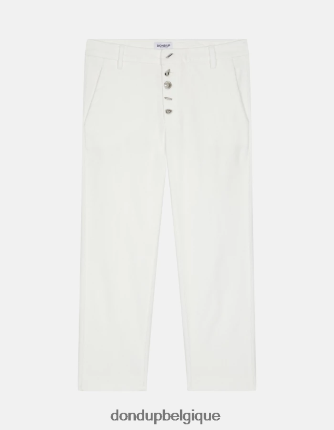 femmes vêtements DONDUP baudet pantalon ample en velours nima 8826D0135