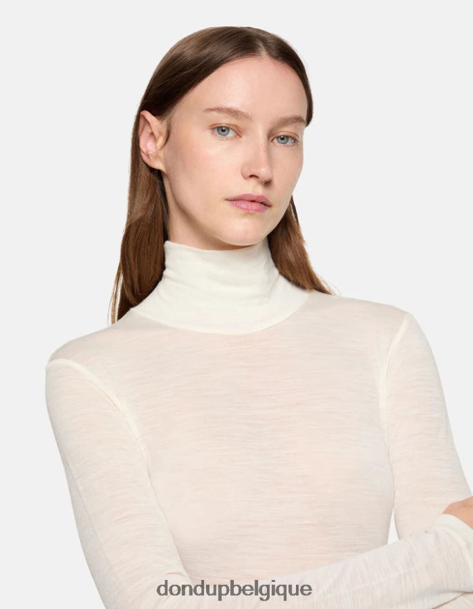 femmes vêtements DONDUP baudet pull slim en laine à col polo 8826D0435