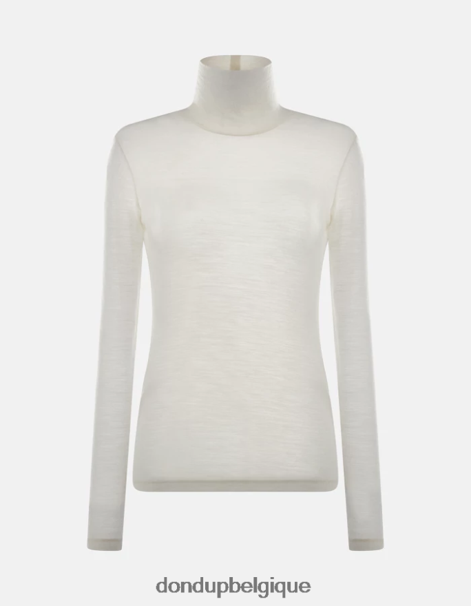 femmes vêtements DONDUP baudet pull slim en laine à col polo 8826D0435
