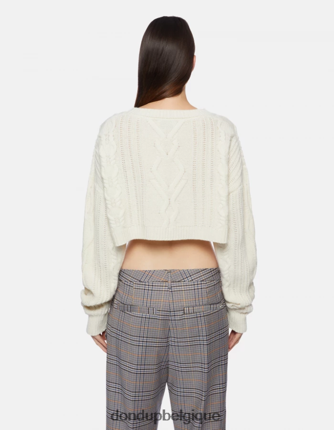 femmes vêtements DONDUP baudet pull à col rond en laine 8826D0326