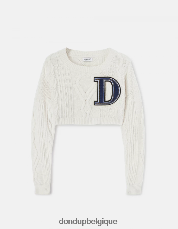 femmes vêtements DONDUP baudet pull à col rond en laine 8826D0326
