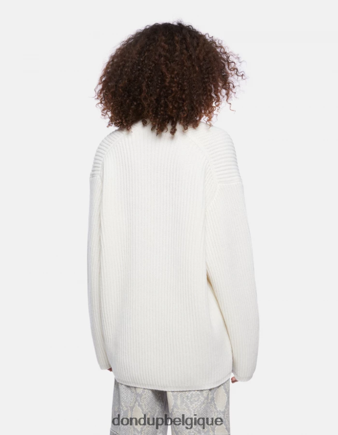 femmes vêtements DONDUP baudet pull à col rond en laine 8826D0335