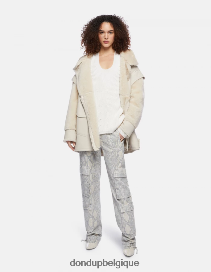 femmes vêtements DONDUP baudet pull à col rond en laine 8826D0335