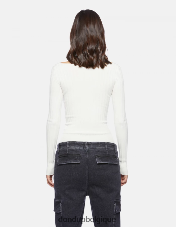 femmes vêtements DONDUP baudet pull à col rond en viscose 8826D0300