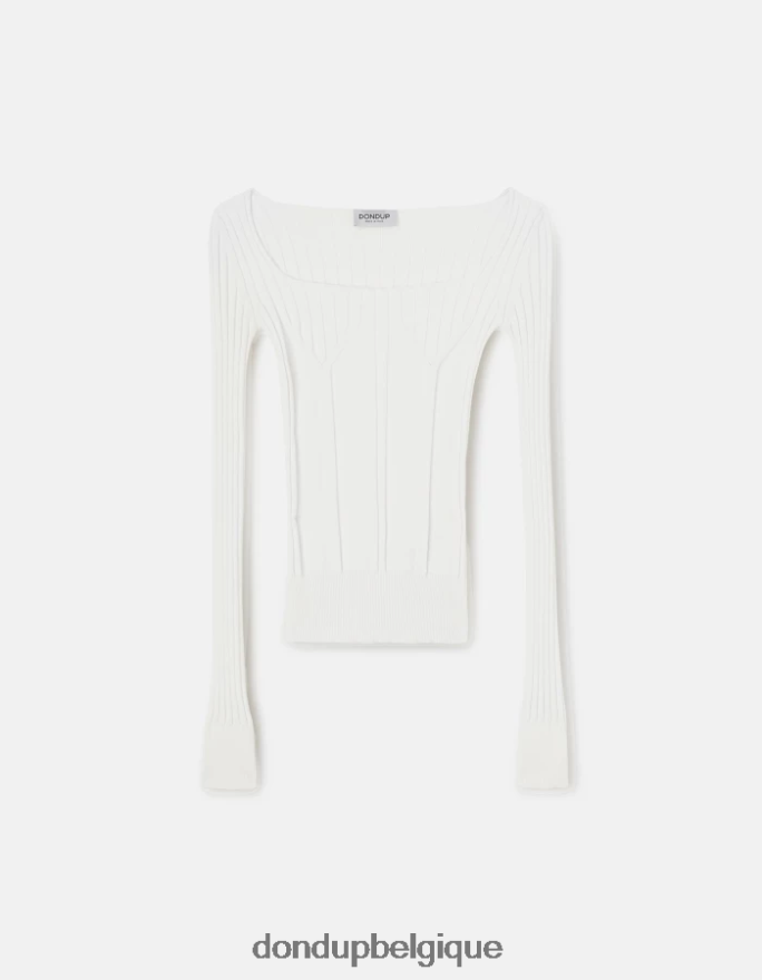 femmes vêtements DONDUP baudet pull à col rond en viscose 8826D0300