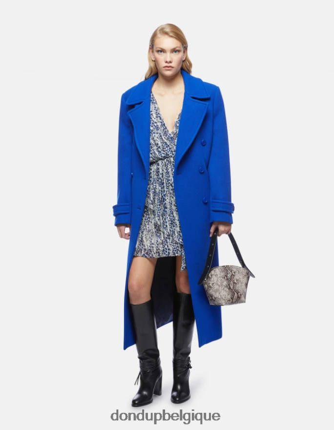 femmes vêtements DONDUP baudet robe courte en georgette 8826D0289