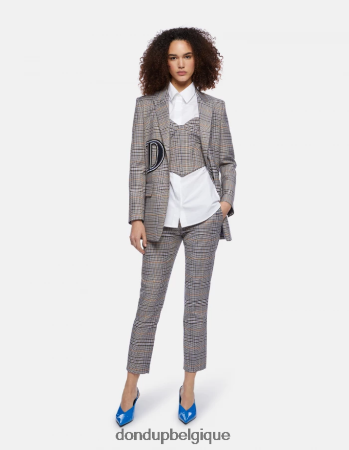 femmes vêtements DONDUP blanc chemise oversize en popeline 8826D0243