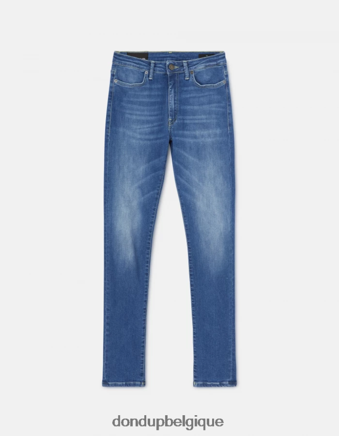 femmes vêtements DONDUP bleu Jean iris super skinny 31 pouces en denim stretch 8826D053