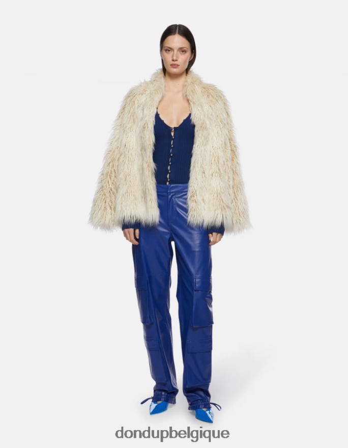 femmes vêtements DONDUP bleu cardigan slim en viscose 8826D0338