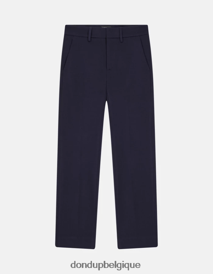 femmes vêtements DONDUP bleu foncé meli pantalon court ample en jersey 8826D0220