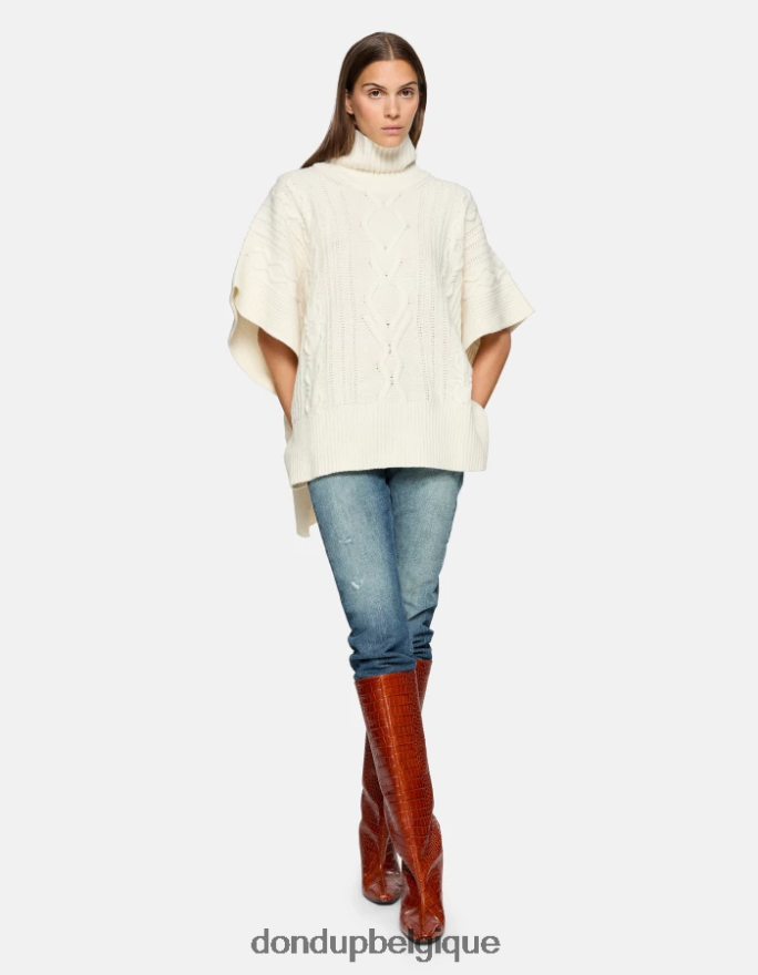 femmes vêtements DONDUP bleu jean ample en denim à lisière rigide koons 8826D098
