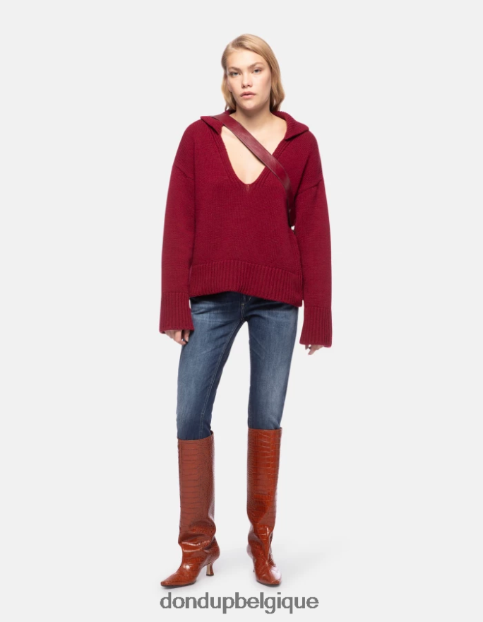 femmes vêtements DONDUP bleu jean gaia en denim stretch super skinny 8826D048