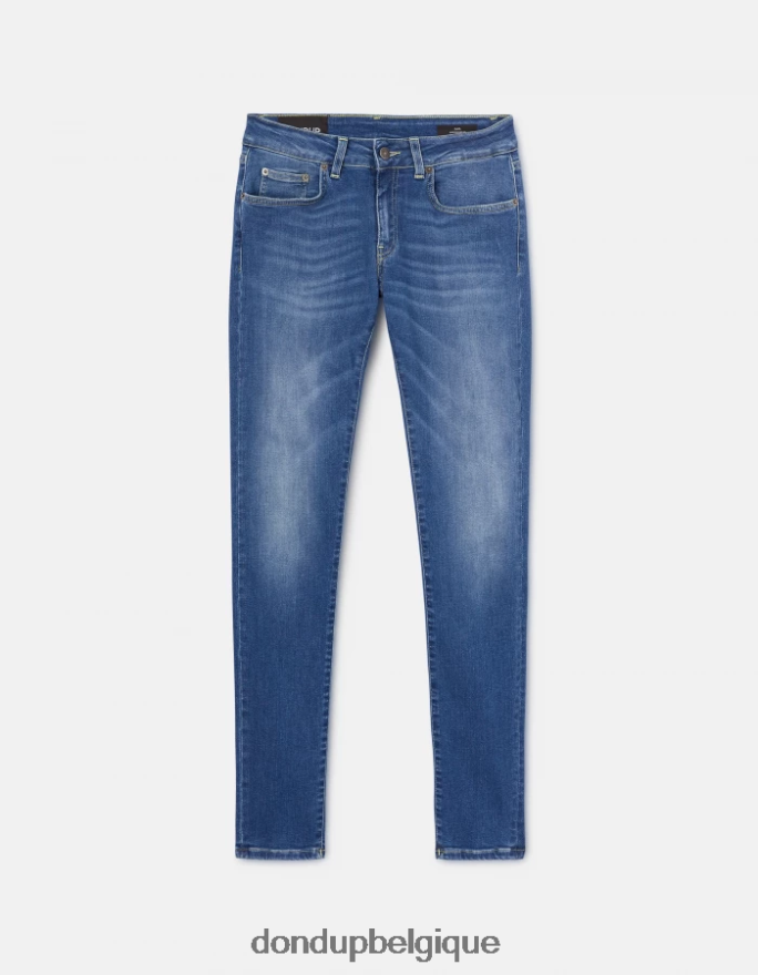 femmes vêtements DONDUP bleu jean gaia en denim stretch super skinny 8826D048