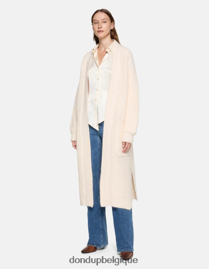 femmes vêtements DONDUP bleu jean large en denim stretch Jacklyn 8826D039