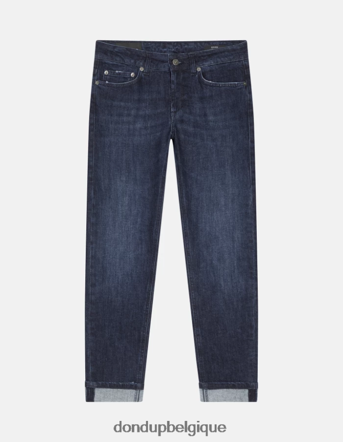 femmes vêtements DONDUP bleu jean monroe skinny en denim stretch 8826D066