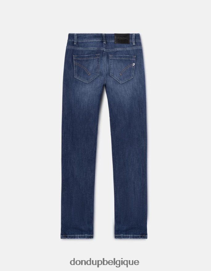 femmes vêtements DONDUP bleu jean monroe skinny en denim stretch 8826D088