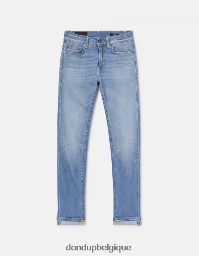 femmes vêtements DONDUP bleu jean monroe skinny en denim stretch 8826D099