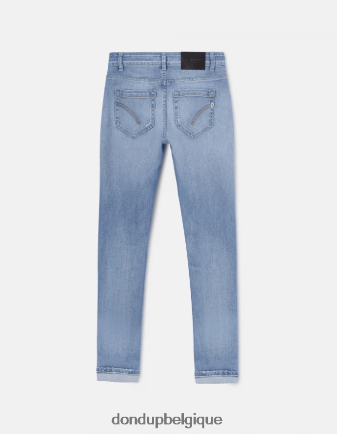 femmes vêtements DONDUP bleu jean monroe skinny en denim stretch 8826D099