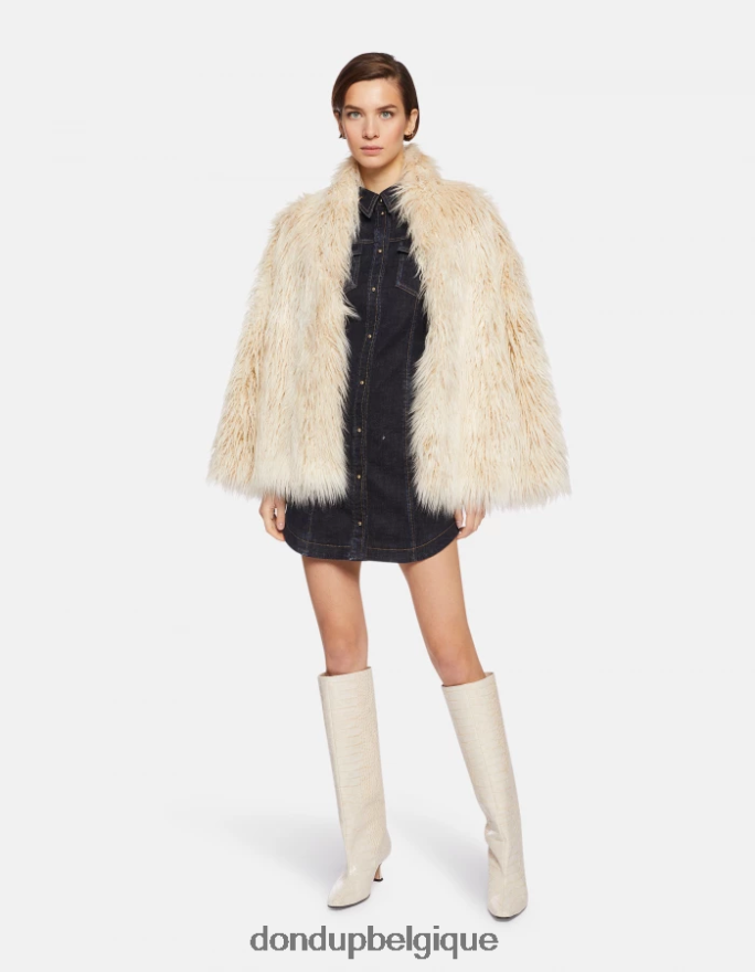 femmes vêtements DONDUP bleu robe courte en jean 8826D0270
