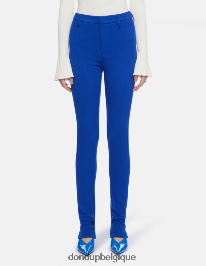 femmes vêtements DONDUP bleu royal Suzi - Pantalon super skinny en jersey 8826D0161