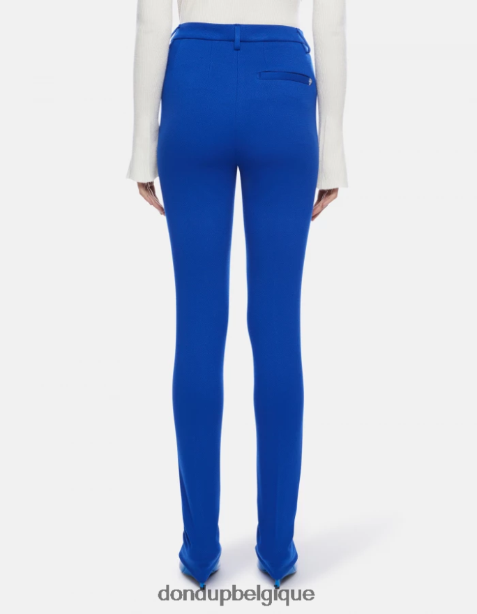 femmes vêtements DONDUP bleu royal Suzi - Pantalon super skinny en jersey 8826D0161