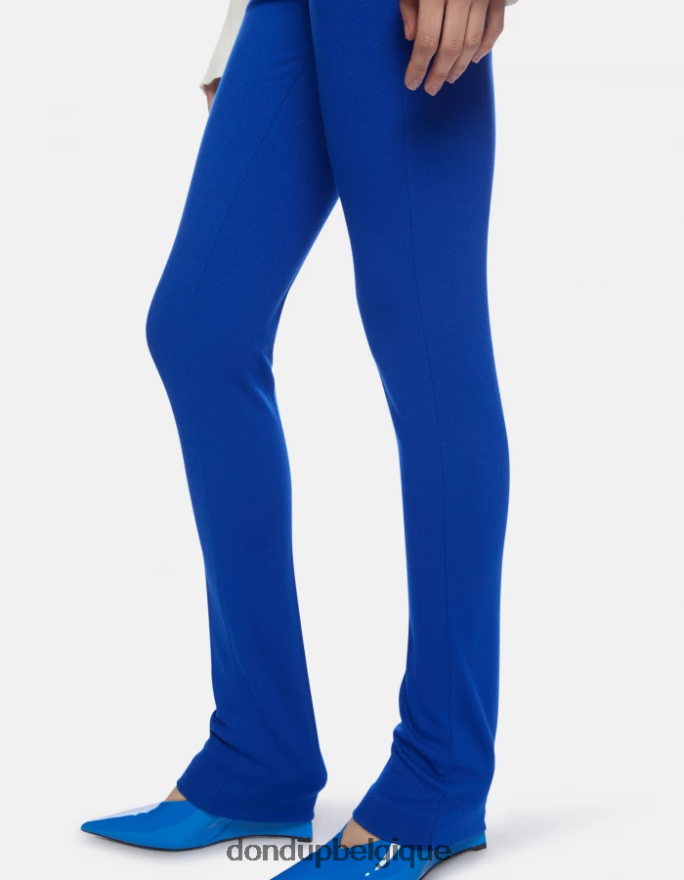 femmes vêtements DONDUP bleu royal Suzi - Pantalon super skinny en jersey 8826D0161
