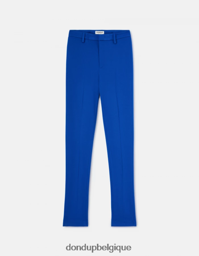 femmes vêtements DONDUP bleu royal Suzi - Pantalon super skinny en jersey 8826D0161