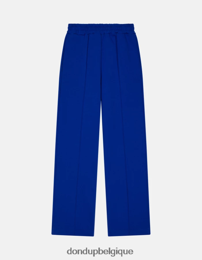 femmes vêtements DONDUP bleu royal pantalon large en polaire 8826D0188