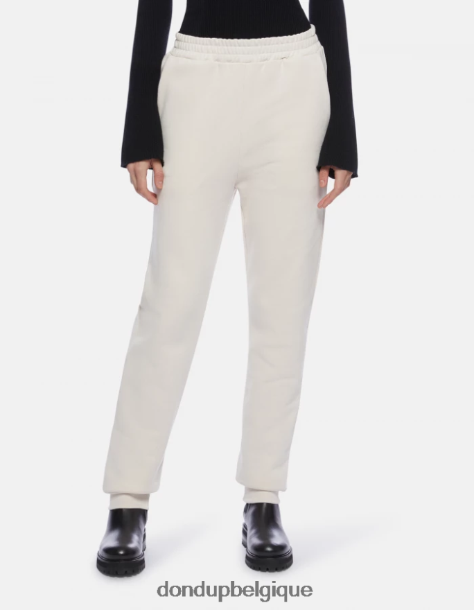 femmes vêtements DONDUP lievito pantalon de jogging coupe classique en molleton 8826D0140