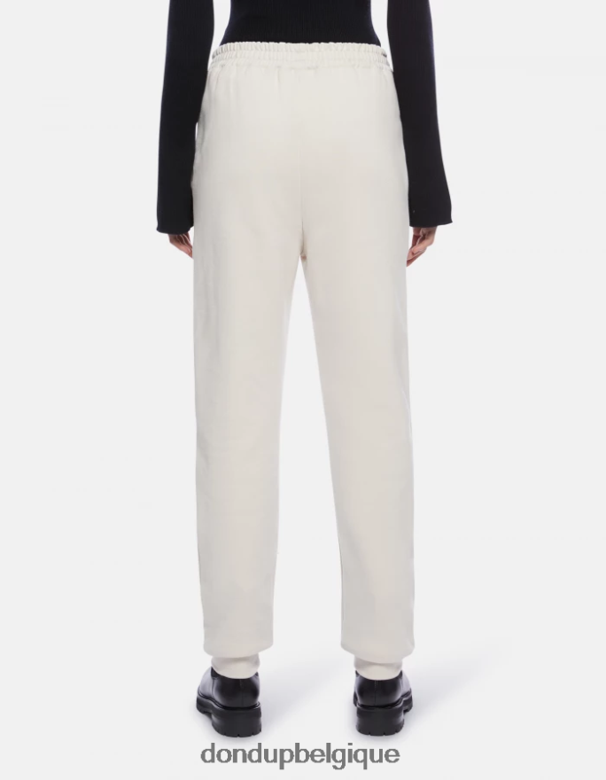 femmes vêtements DONDUP lievito pantalon de jogging coupe classique en molleton 8826D0140