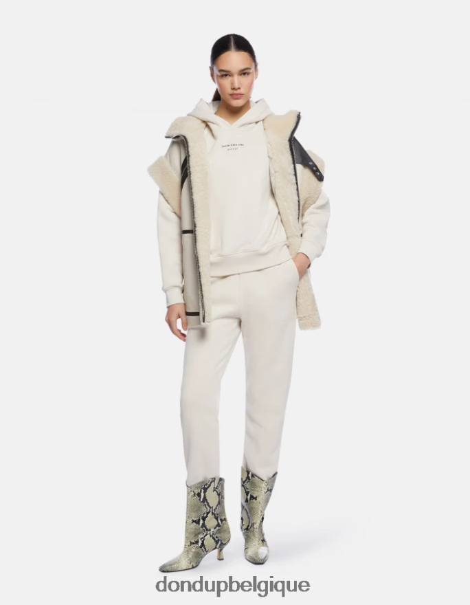 femmes vêtements DONDUP lievito pantalon de jogging coupe classique en molleton 8826D0140