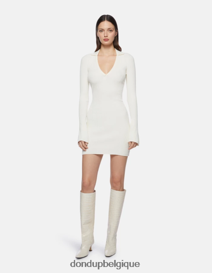 femmes vêtements DONDUP lievito robe courte en viscose 8826D0271