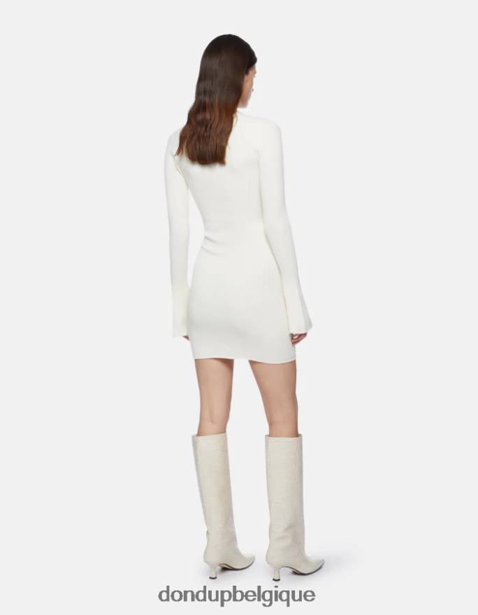 femmes vêtements DONDUP lievito robe courte en viscose 8826D0271