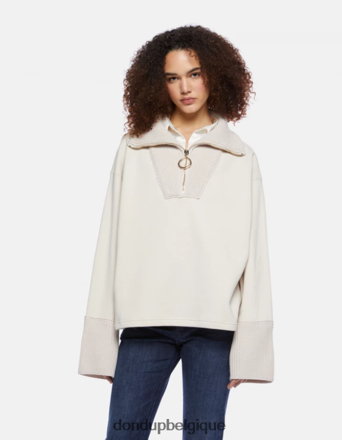 femmes vêtements DONDUP lievito sweat oversize à col camionneur 8826D0451