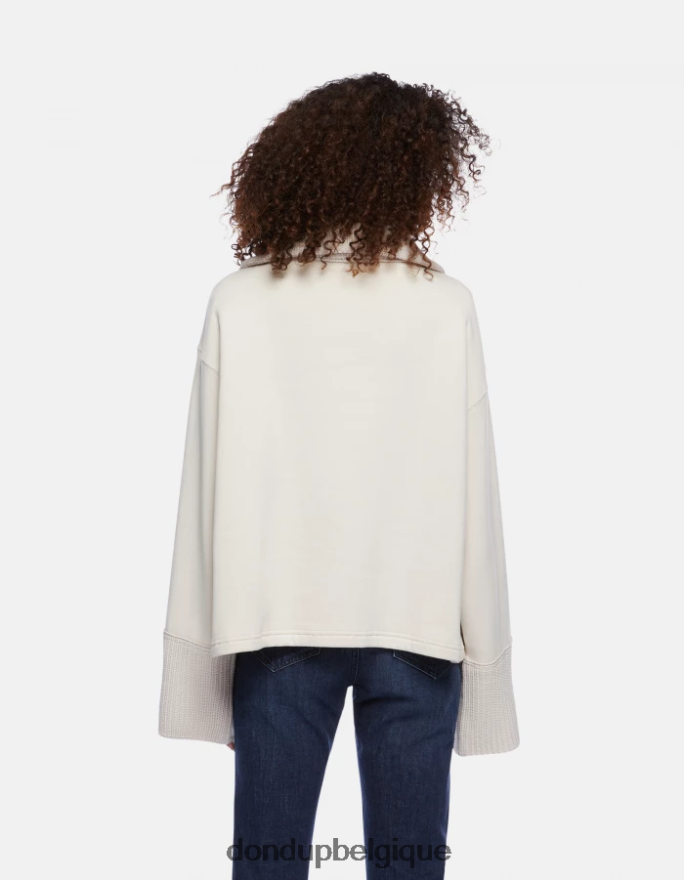 femmes vêtements DONDUP lievito sweat oversize à col camionneur 8826D0451