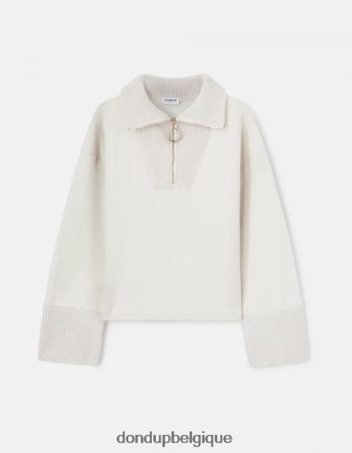 femmes vêtements DONDUP lievito sweat oversize à col camionneur 8826D0451