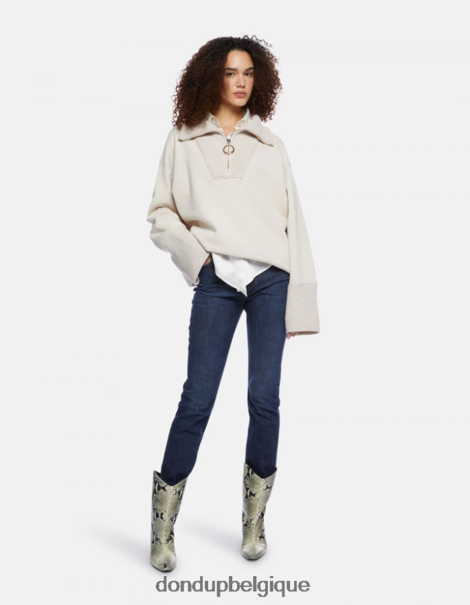 femmes vêtements DONDUP lievito sweat oversize à col camionneur 8826D0451