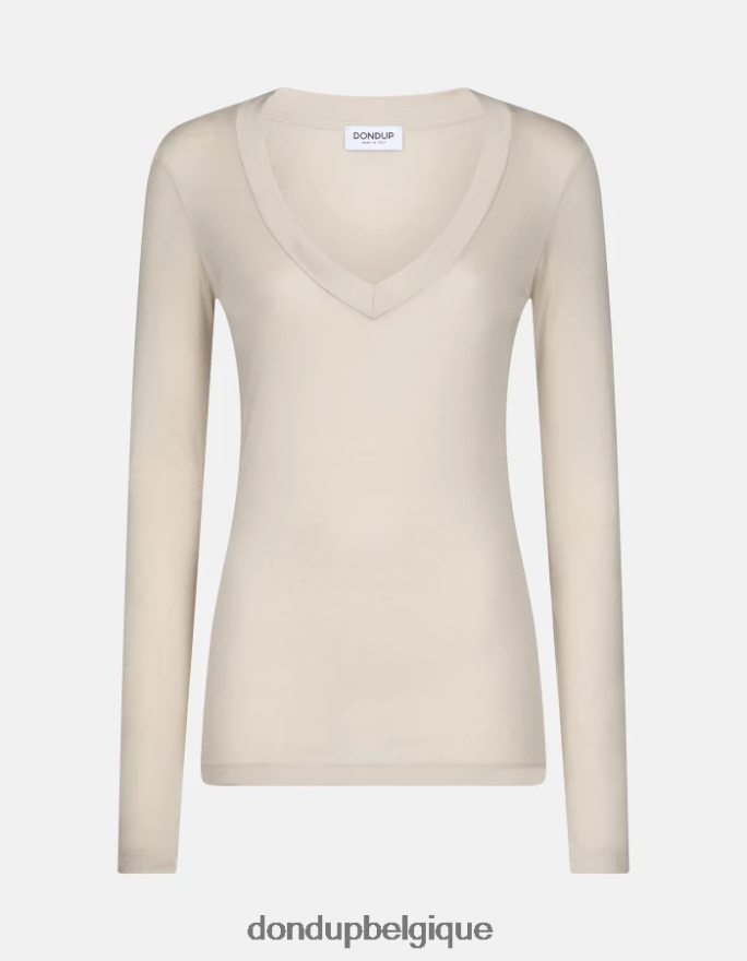 femmes vêtements DONDUP lievito t-shirt coupe slim 8826D0414
