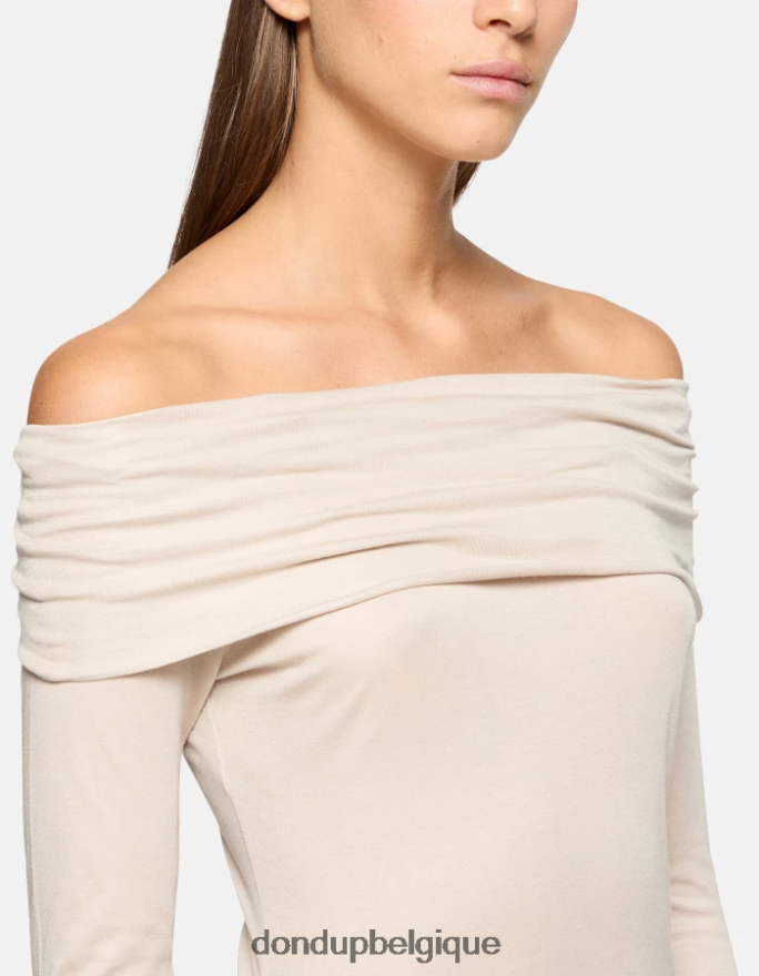 femmes vêtements DONDUP lievito t-shirt coupe slim 8826D0437
