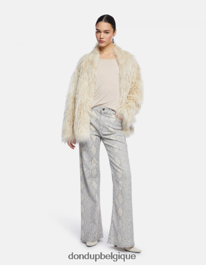 femmes vêtements DONDUP lievito t-shirt oversize en interlock 8826D0447