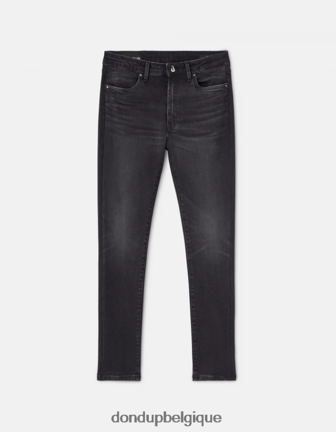 femmes vêtements DONDUP noir Jean super skinny iris en denim stretch 8826D078
