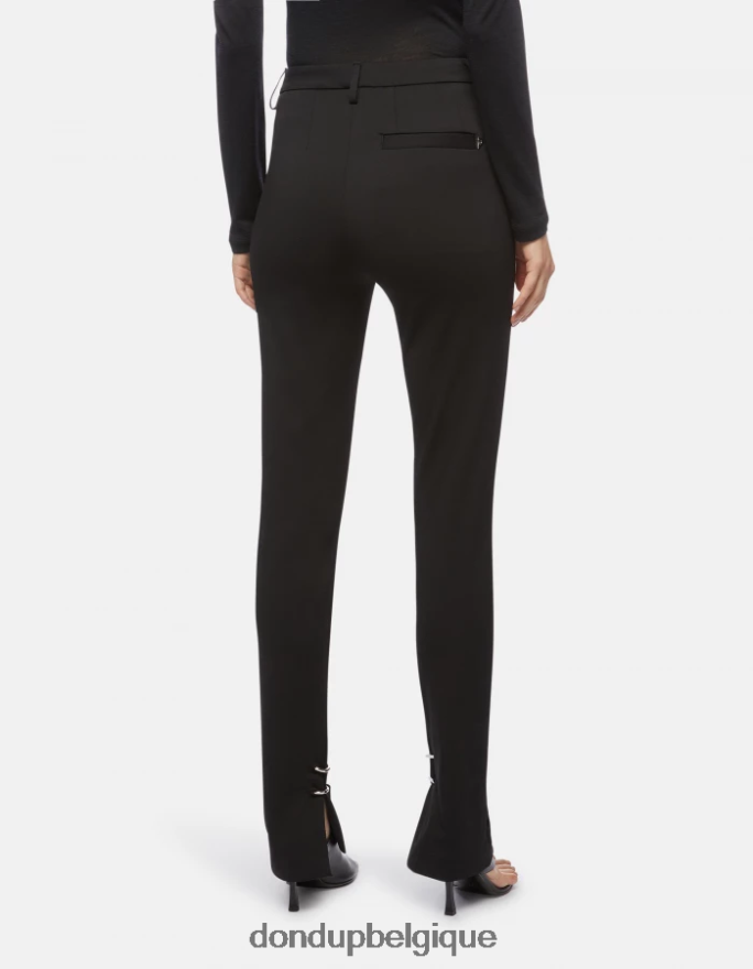 femmes vêtements DONDUP noir Suzi - Pantalon super skinny en jersey 8826D0124