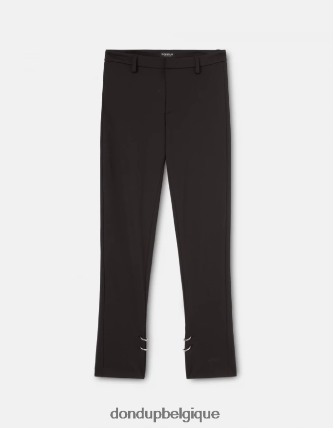 femmes vêtements DONDUP noir Suzi - Pantalon super skinny en jersey 8826D0124
