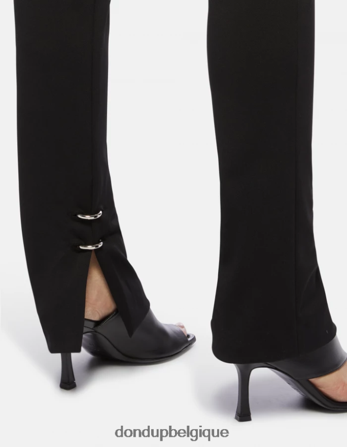 femmes vêtements DONDUP noir Suzi - Pantalon super skinny en jersey 8826D0124