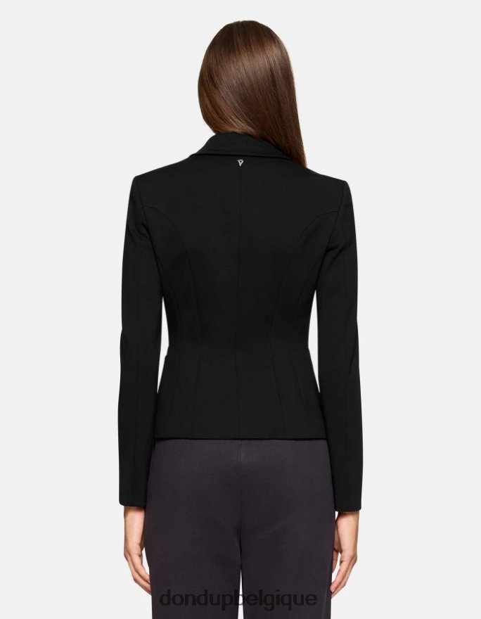 femmes vêtements DONDUP noir blazer à double boutonnage 8826D0392