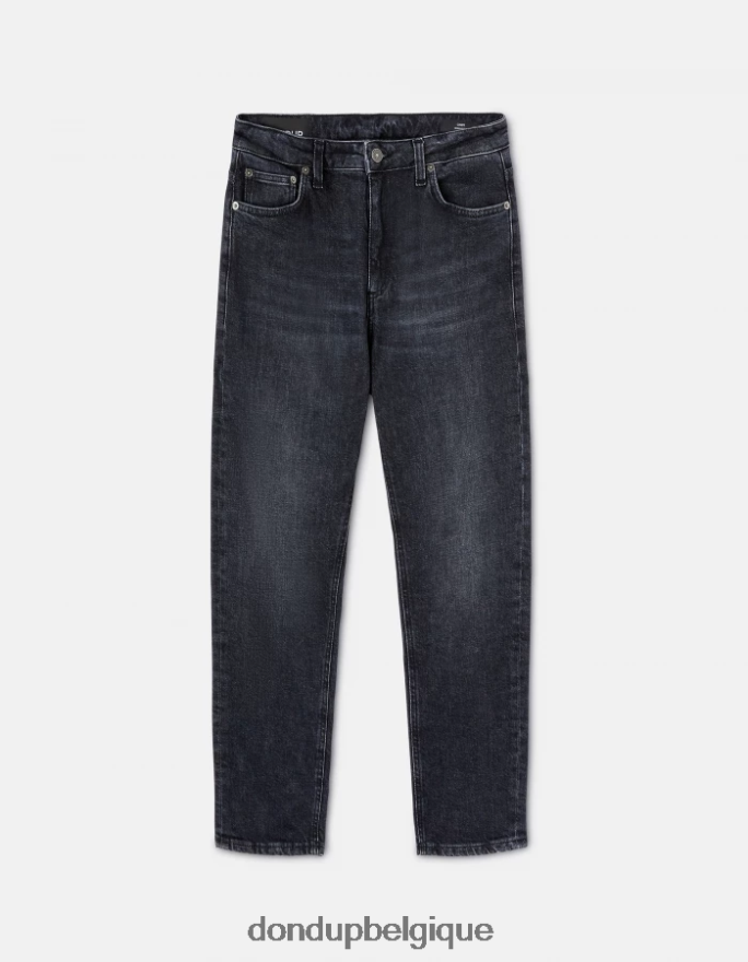 femmes vêtements DONDUP noir jean coupe classique en denim stretch cindy 8826D064