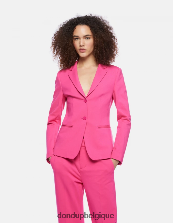 femmes vêtements DONDUP orchidée blazer à simple boutonnage 8826D0381