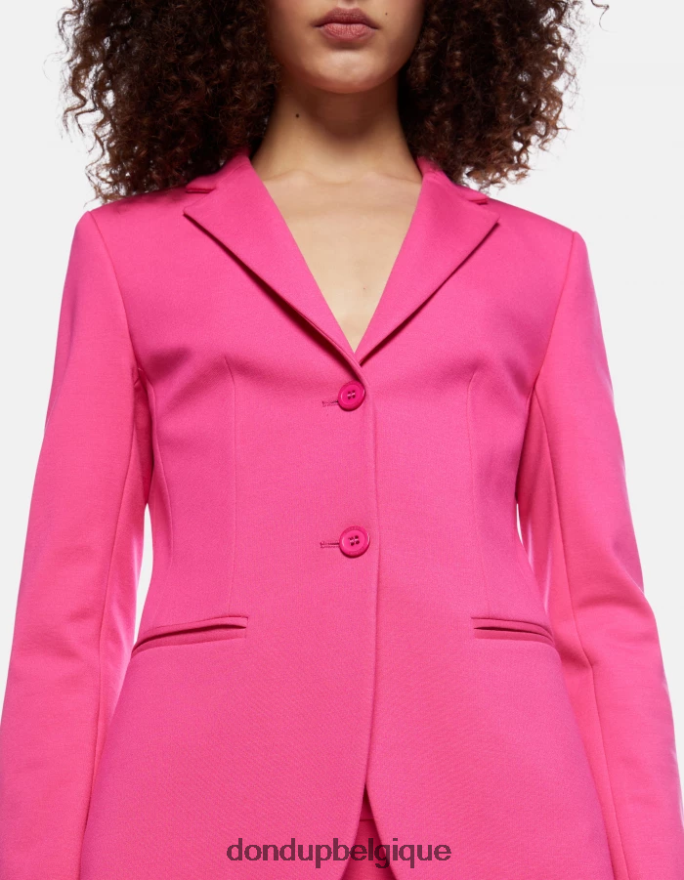 femmes vêtements DONDUP orchidée blazer à simple boutonnage 8826D0381