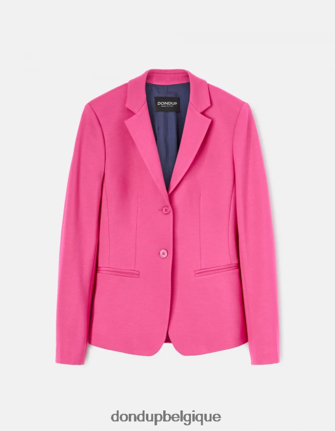 femmes vêtements DONDUP orchidée blazer à simple boutonnage 8826D0381