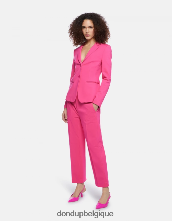 femmes vêtements DONDUP orchidée blazer à simple boutonnage 8826D0381